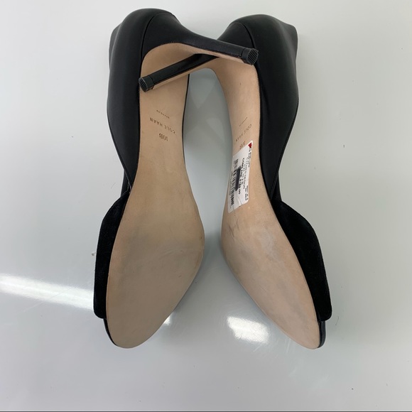 Cole Haan Black Antonia Open Toe Pumps  - Size10B - Picture 4 of 10
